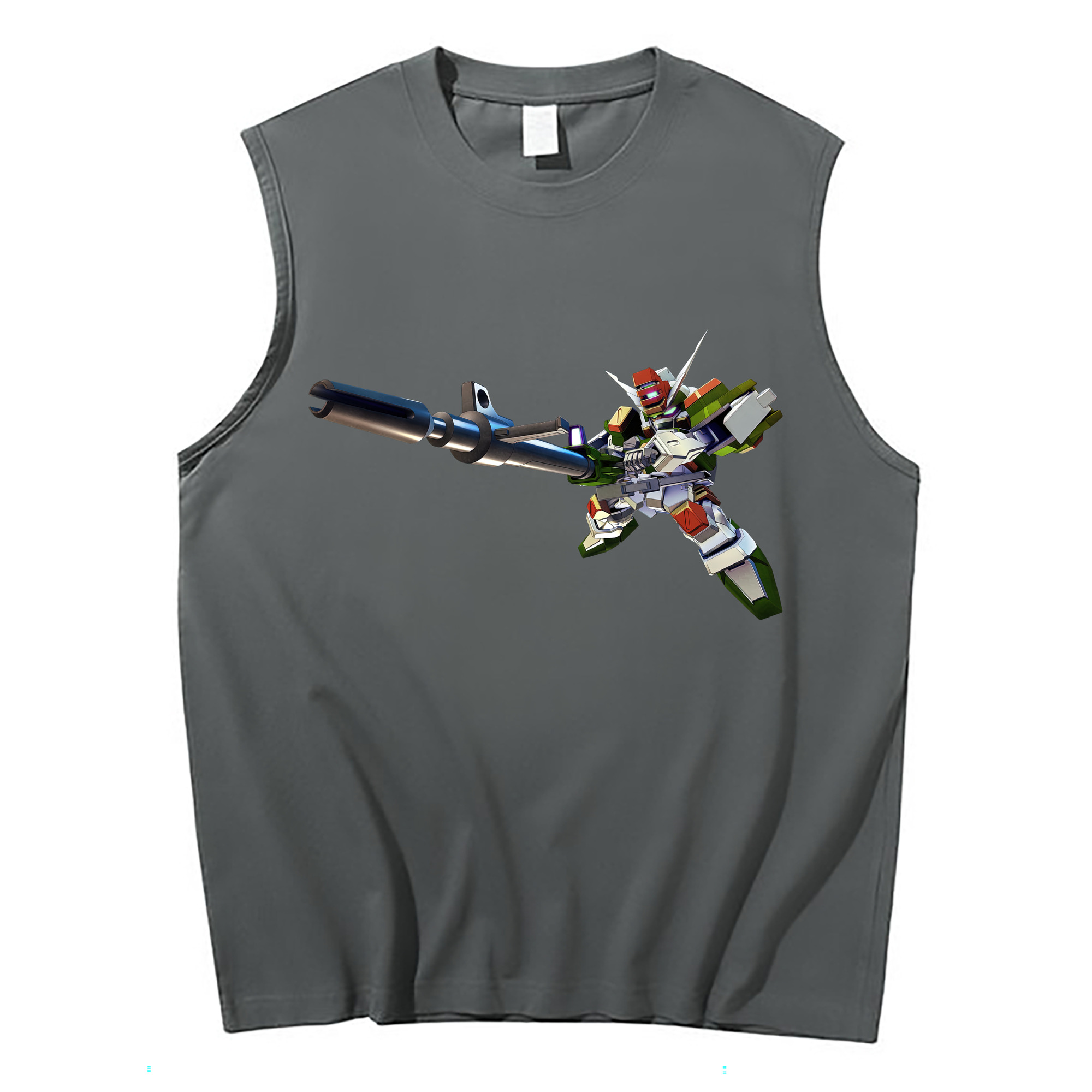 （画像用） 機動戦士ガンダム Mobile Suit Gundam コットン100％タンクトップ（フロントプリント）